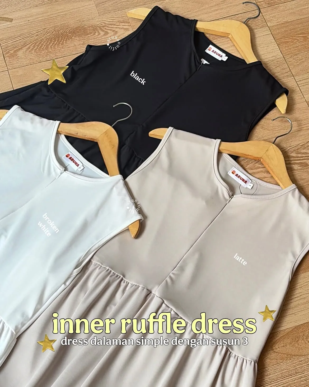 INNER RUFFLE DRESS BY ARUNAOUTFIT