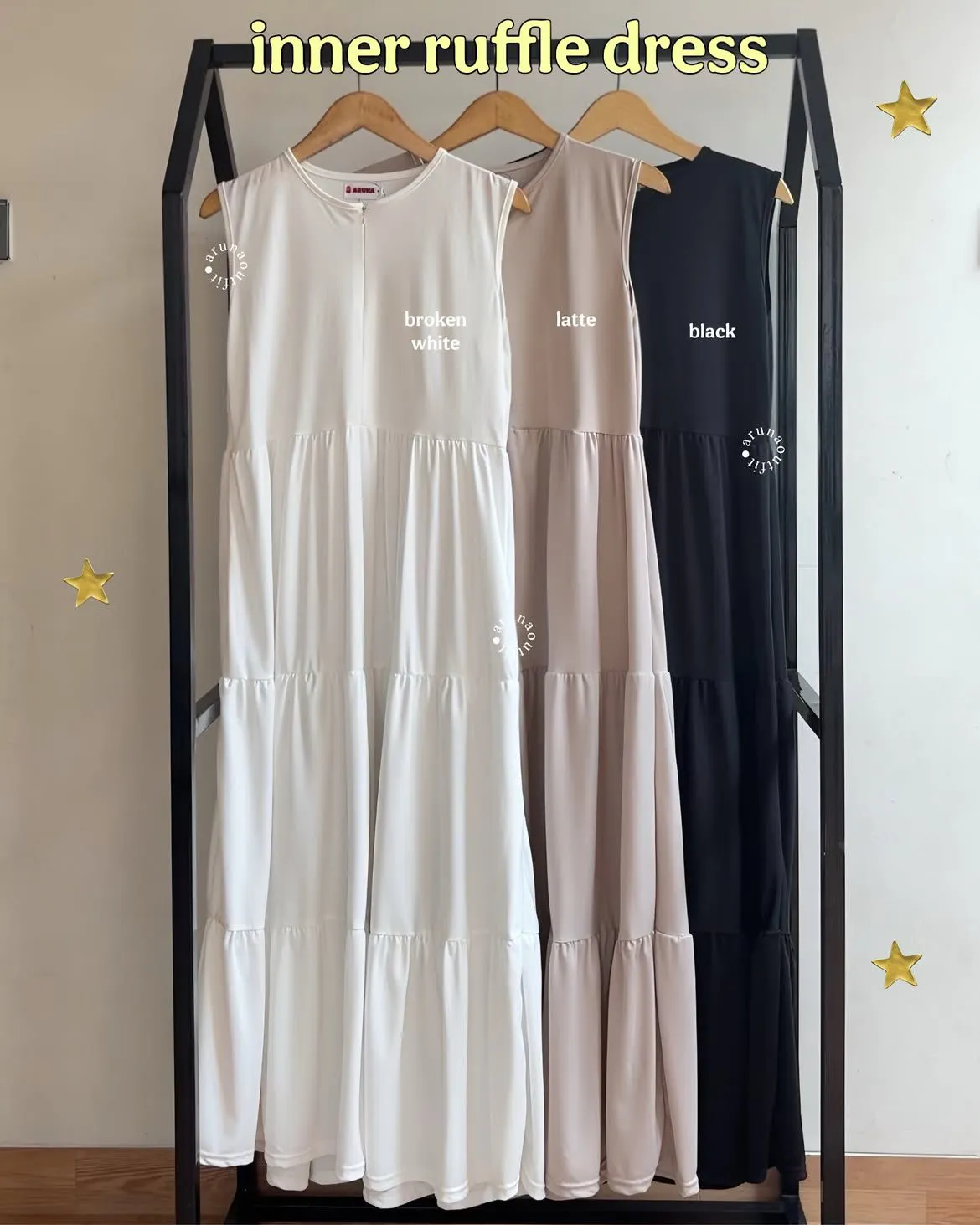 INNER RUFFLE DRESS BY ARUNAOUTFIT