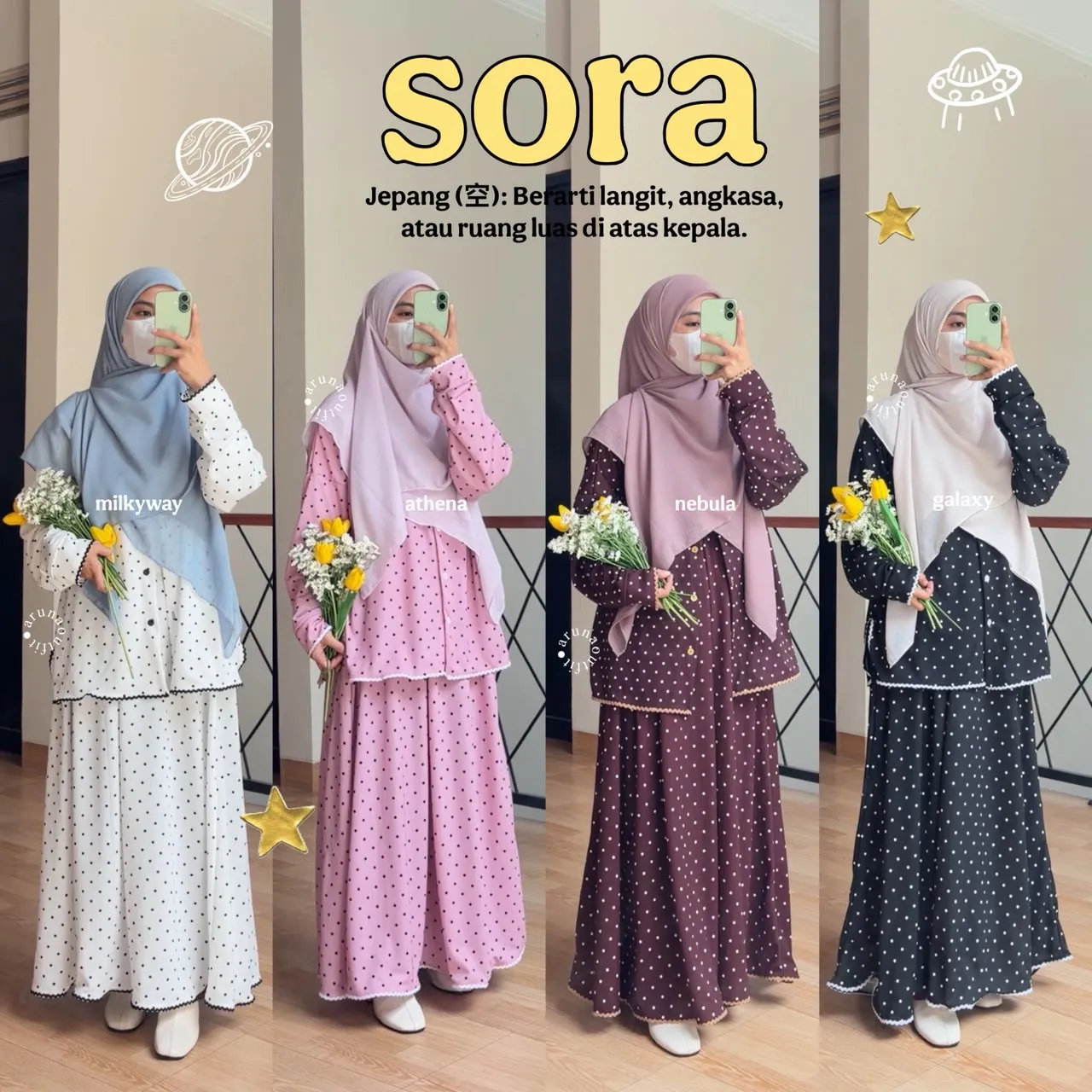 SORA ONESET REMAJA SIMPLE BY ARUNAOUTFIT