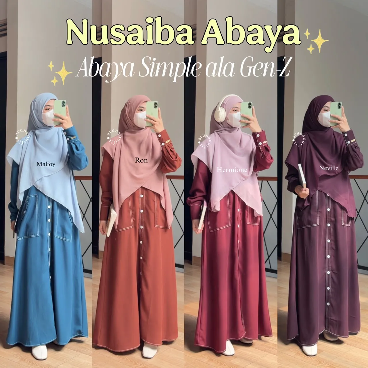 NUSAIBA ABAYA BY ARUNAOUTFIT